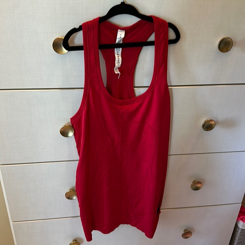 Red Lululemon tank